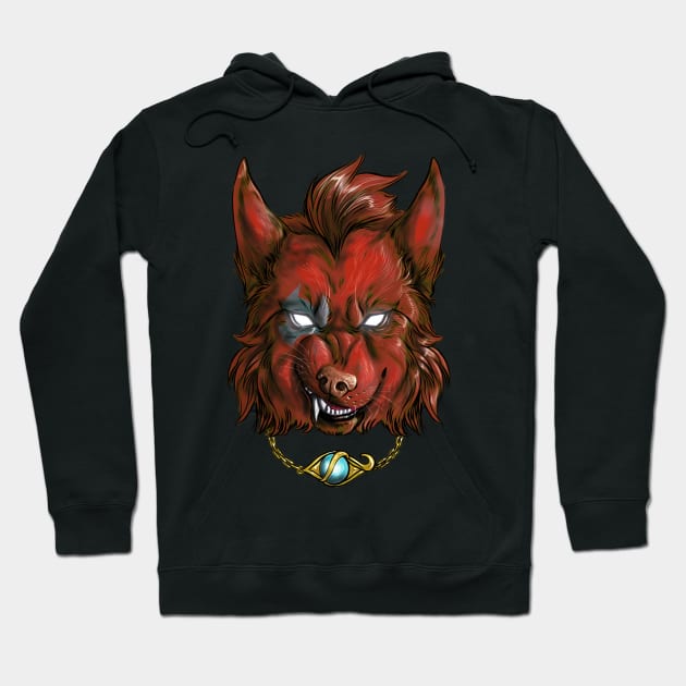 Werefox Head Hoodie by Furia And Mimma